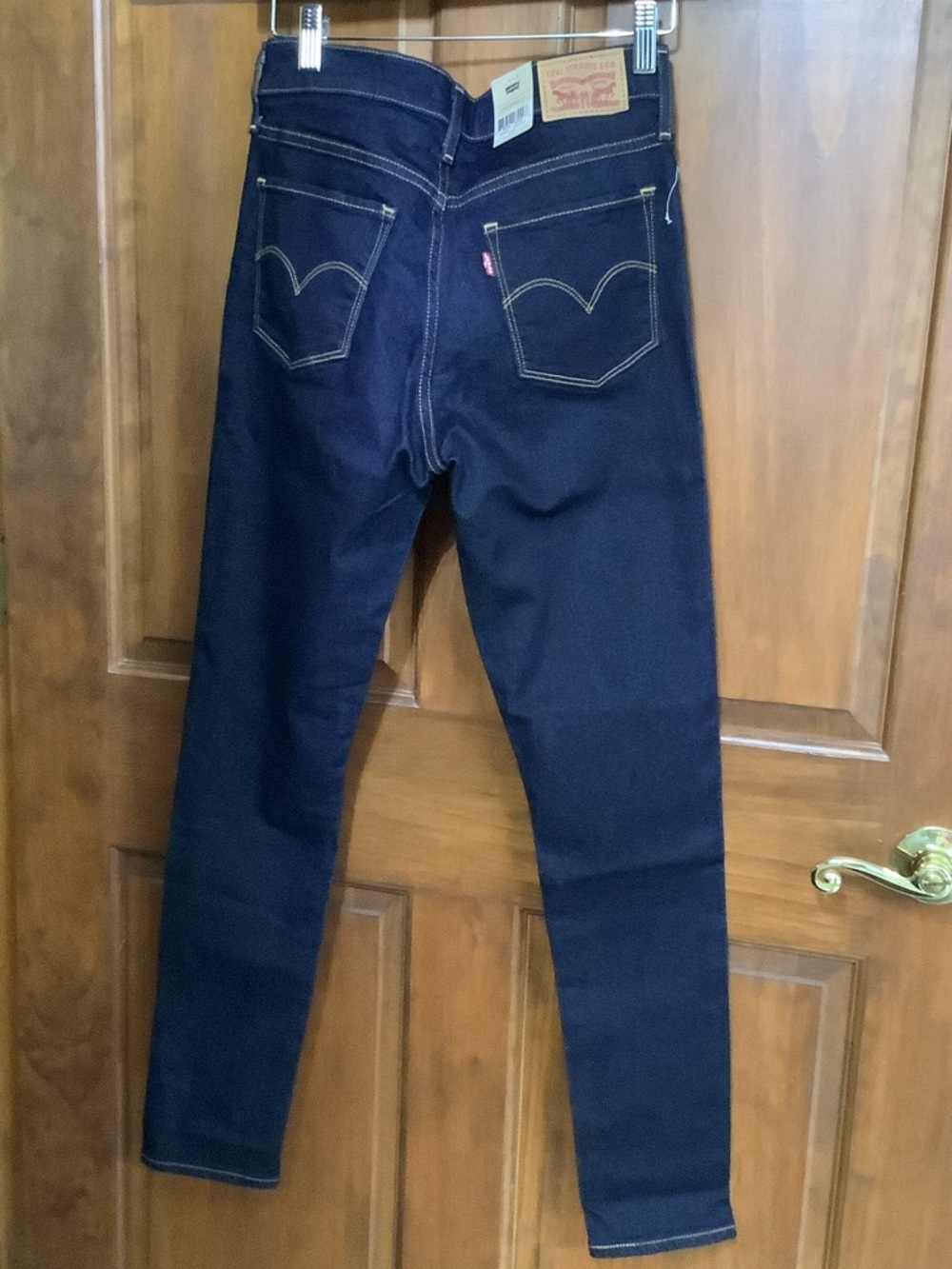 Levi's Women's Navy Skinny Jeans with Contrast Stitching